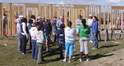 Volunteers at HFH of Greater Baton Rouge construction site